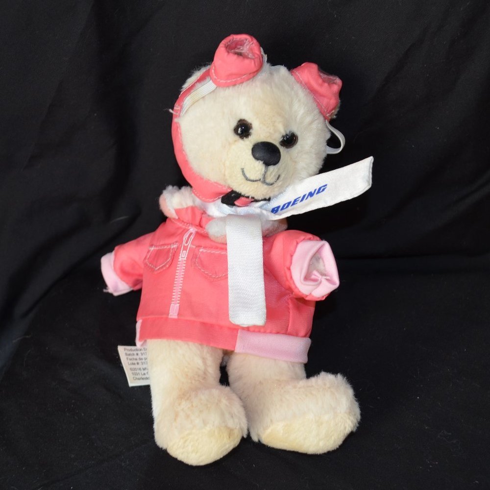 Boeing Mini Pink Pilot Flight Stuffed Bear